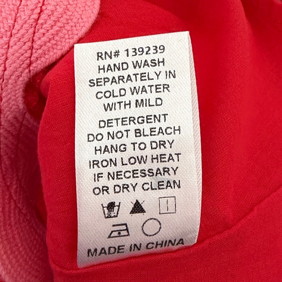 NWT Tuckernuck Hibiscus Red Linen Bella Dress Size S - Picture 15 of 16